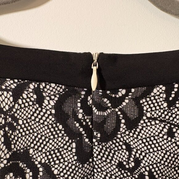 Black & White Lace Alexa B Dress | Sleeveless | Size 10 - Picture 5 of 7